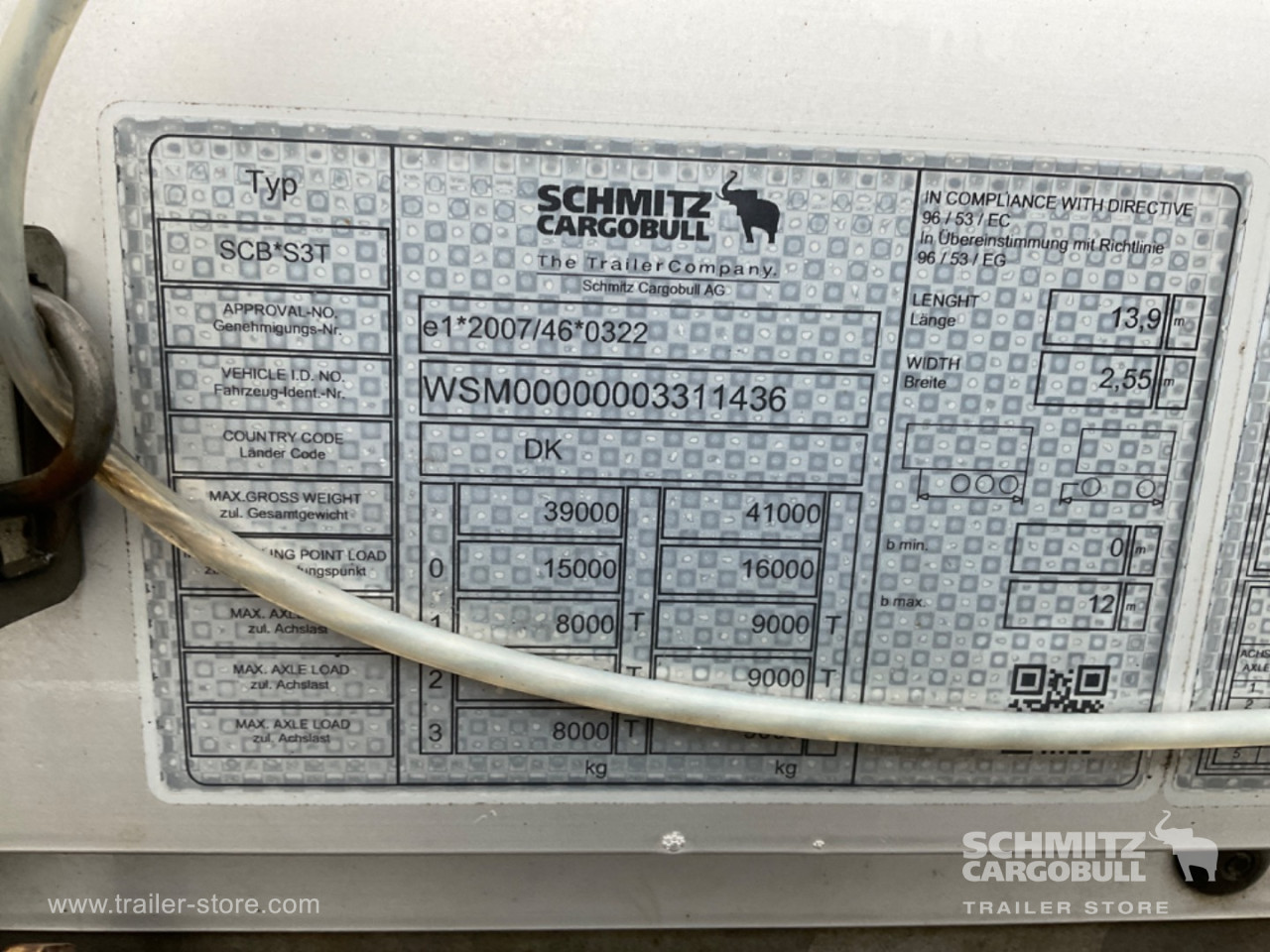 Schmitz Cargobull Curtainsider Standard Forklift holder 