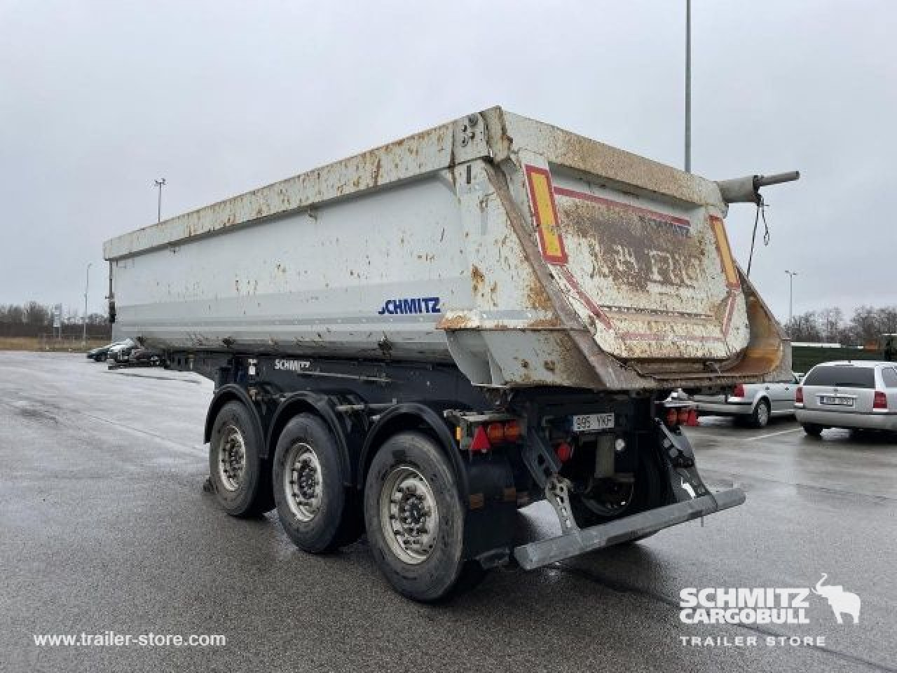 Schmitz Cargobull Tipper Steel half pipe body 24m³ 