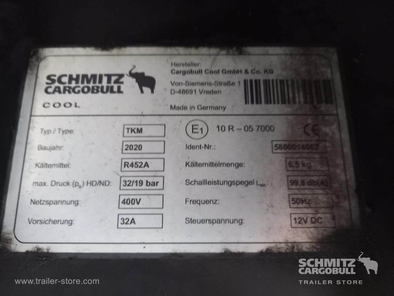 Schmitz Cargobull Tiefkühler Fleischhang 
