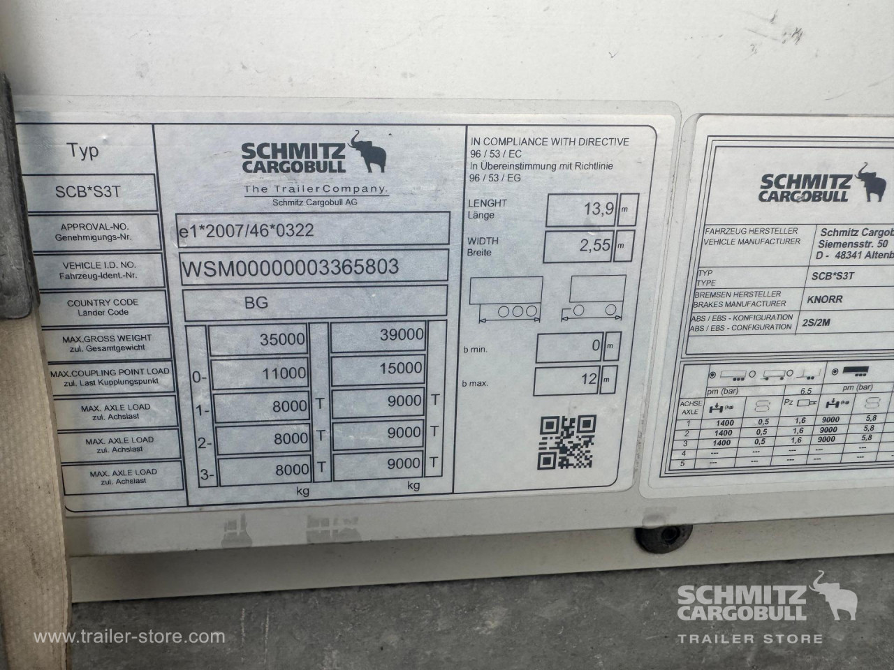 Schmitz Cargobull Curtainsider Standard 