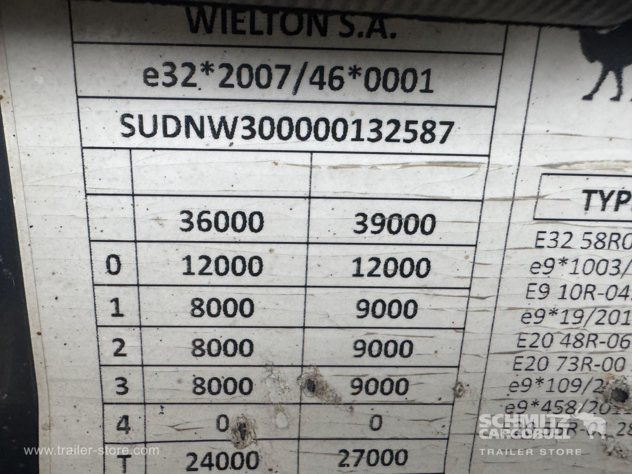 WIELTON Tipper Alu-square sided body 28m³ 