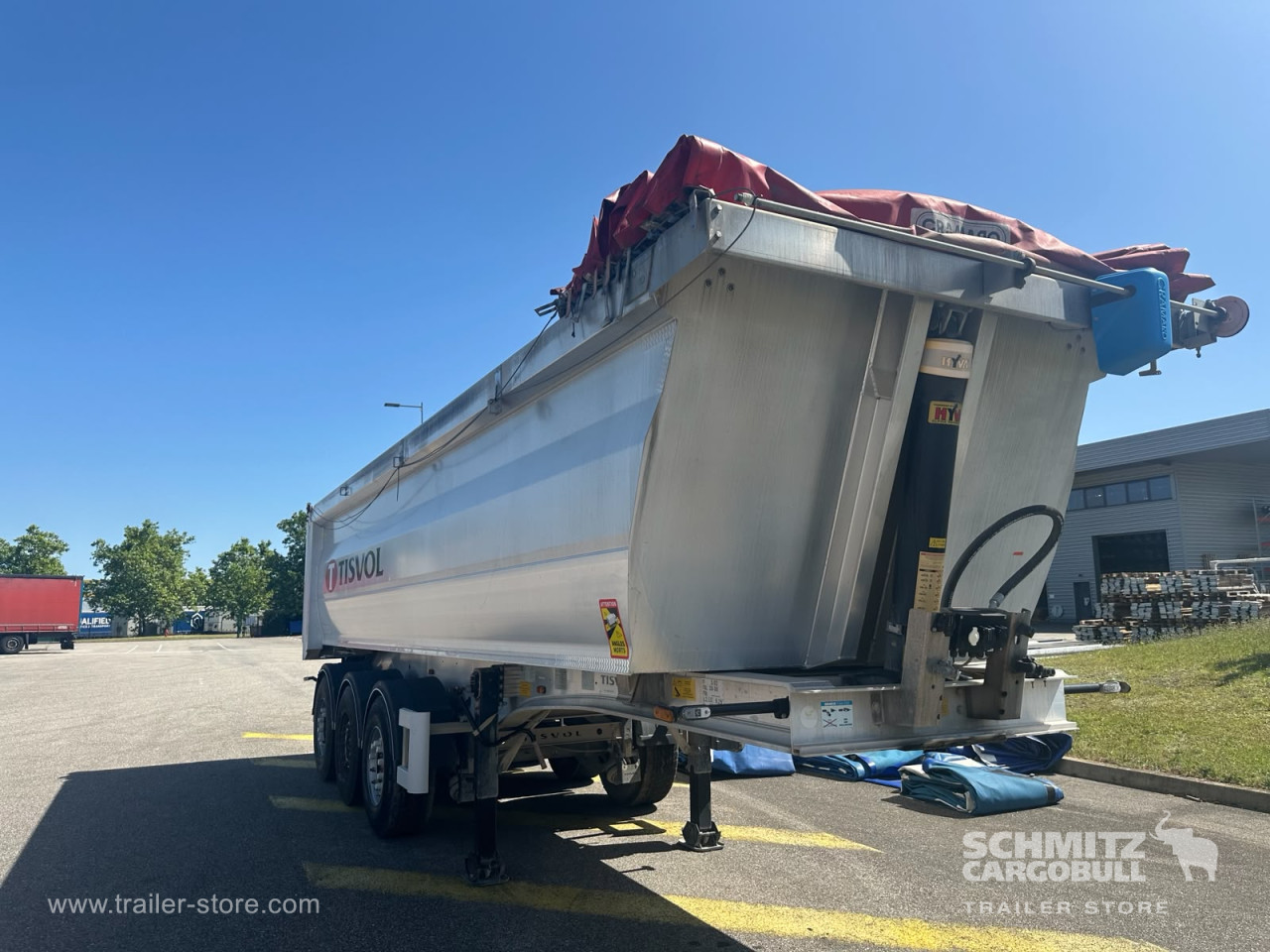 ANDERE Semitrailer Benne acier caisse ronde 