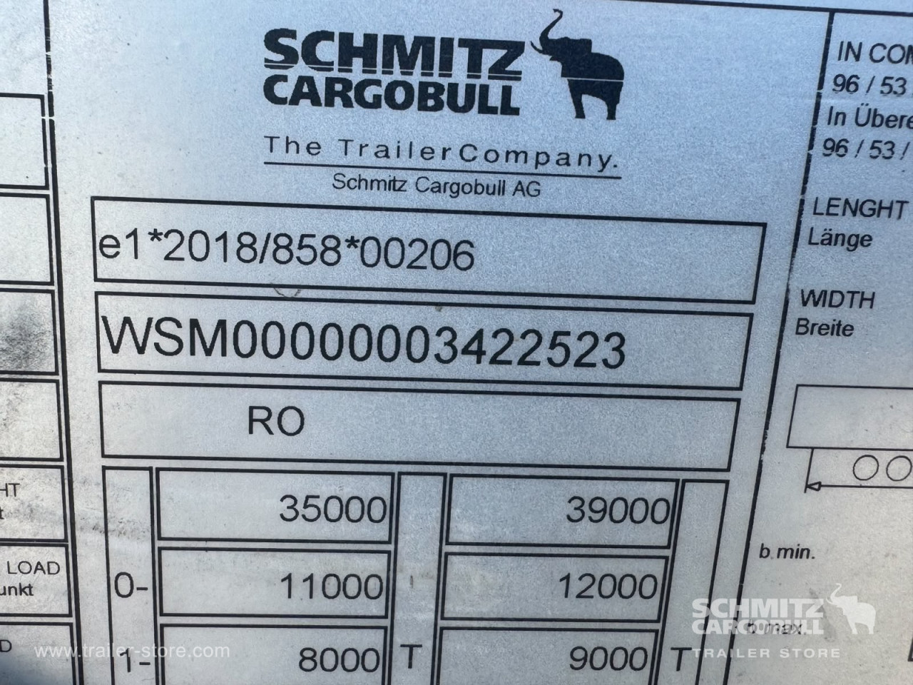 Schmitz Cargobull Curtainsider Mega 