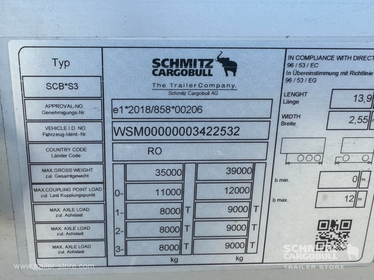 Schmitz Cargobull Curtainsider Mega 