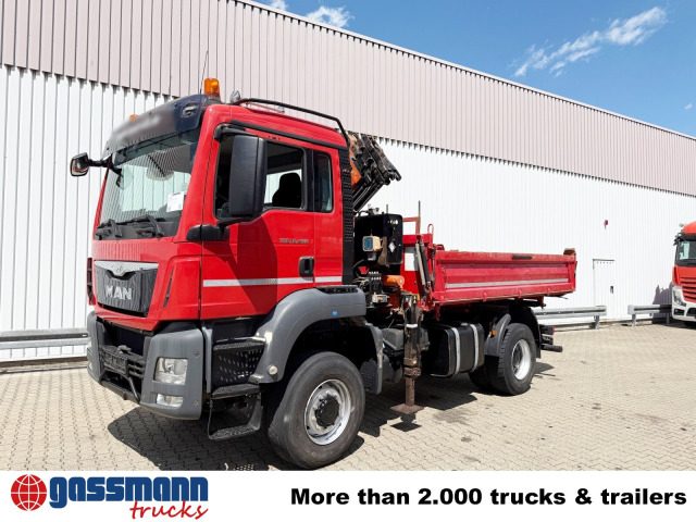 MAN TGS 18.400 4x4 BB, Navi, Kran Atlas 120.2E-A3L, 