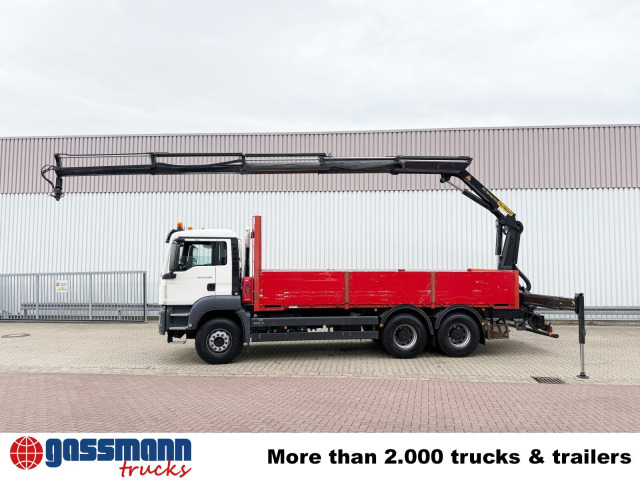 MAN TGS 33.400 6x4 BB, Navi, Heckkran PK18002-EH C, 