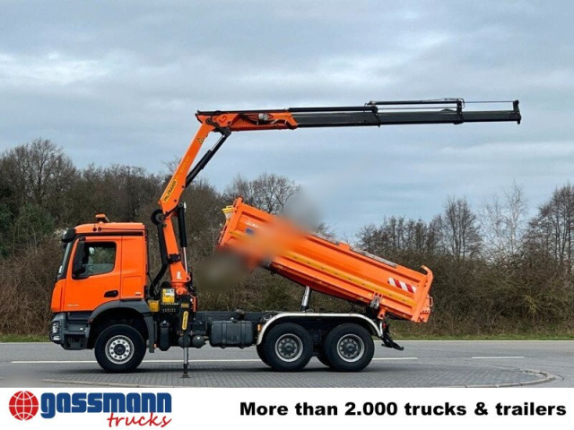 Mercedes Benz Arocs 2643 K 6x4, Navi, Bordmatik, Kran 