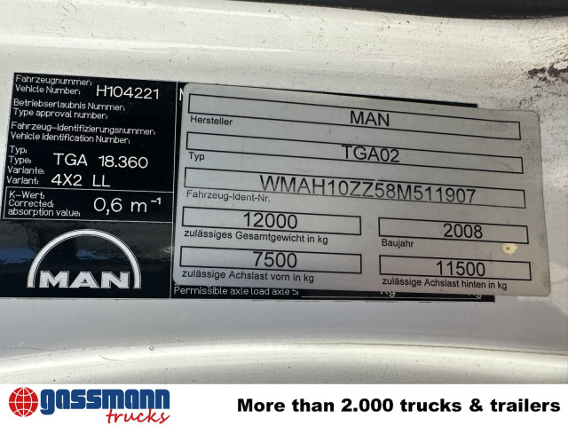 MAN TGA 18.360 LL 4x2 