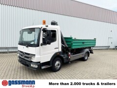 Mercedes Benz Atego 918 KK 4x2, 2x AHK, Kran Fassi F65 