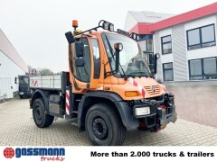 Unimog U 400 4x4, Kommunalhydraulik, Mähtür, 