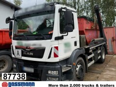 MAN TGM 18.320 4x2 BL, Hiab Tele-Absetzanlage, Funk 