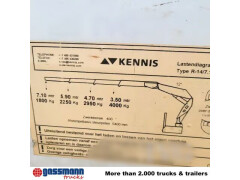 Andere Baustoff-Auflieger, Rollkran Kennis 14R, 